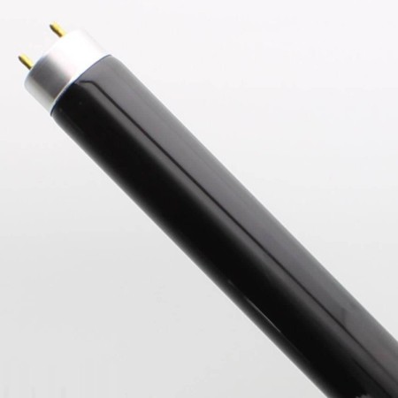 Tubo De Luz Negra Ultravioleta Uv Con Filtro T8 15W BLB 45 Cms Repuesto