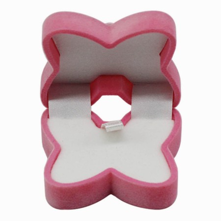 Estuche Mariposa Rosa Joyería Broqueles Regalo Organizador Exhibidor