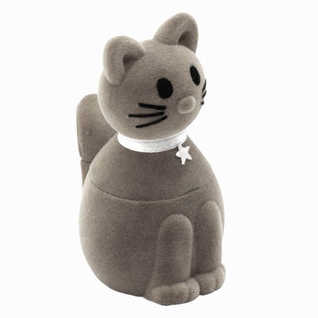 Estuche Joyeria Gato Gris | Grupo EIR