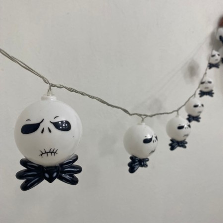 Serie Jack Skellington Luces Decorativas Halloween Día de Muertos 4 Mts
