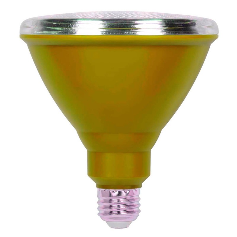 Foco Led Par 38 Amarillo Color Exterior Fiestas Patrias Navidad 6W E27 E26