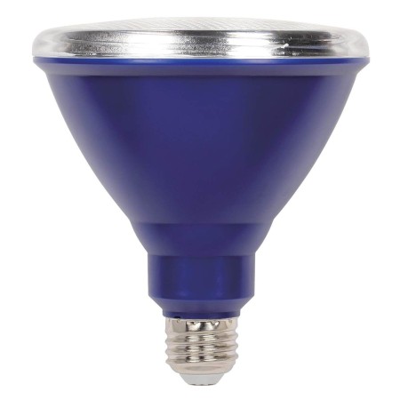 Foco Led Par 38 Azul Color Exterior Fiestas Patrias Navidad 6W E27 E26