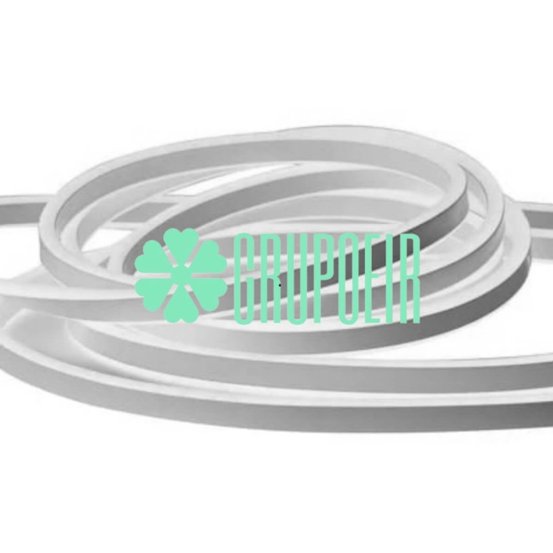 Manguera Neón 10 Metros Blanco Doble Luz Exterior Decorativa Flexible