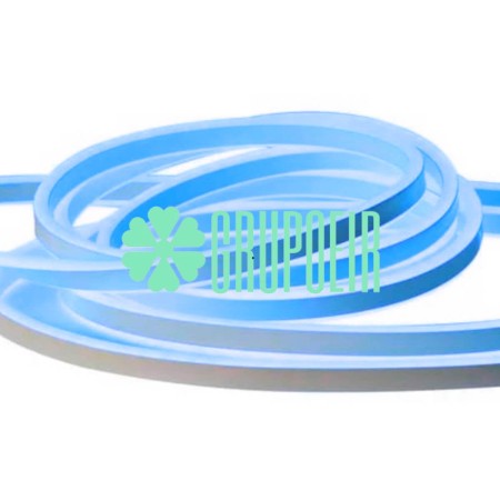 Manguera Neon Led 10 Metros Azul Marino Oscuro Doble Vista Luz Exterior